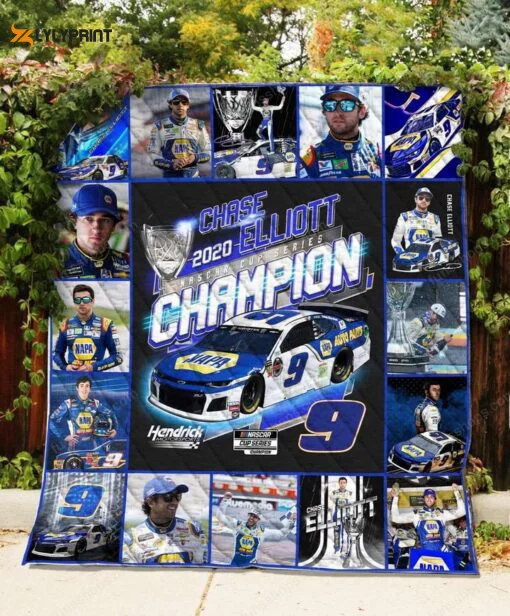 Chase Elliott Quilt Blanket For Fans Home Decor Gift , Soft Quilt, King Size, All Season Cozy Quilt QB0901