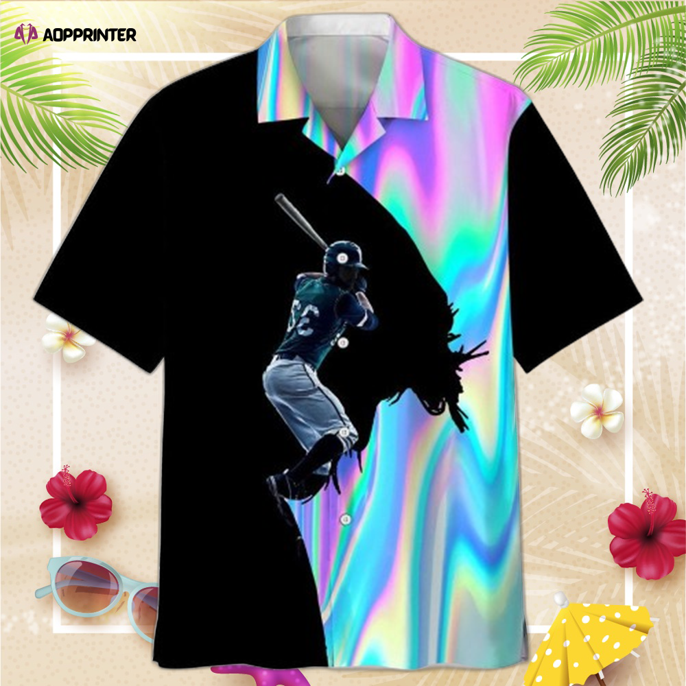 Baseball Liquid Metal Hawaiian Shirt, Best Gift For men And Women HW0601
