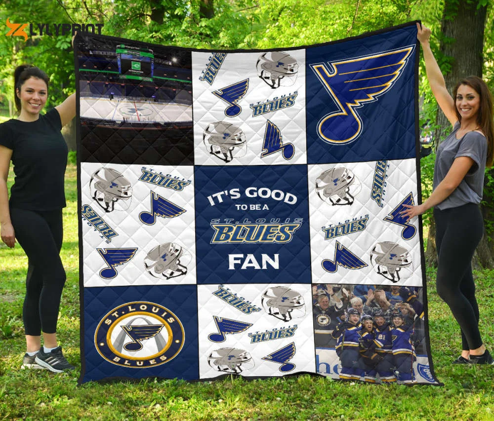 Its Good To Be A St Louis Blues Fan 3D Full Printing Quilt Home Decor 2024 Gifts Home Decor 2024 Gifts 9959 , Soft Quilt, King Size, All Season Cozy Quilt QB0901