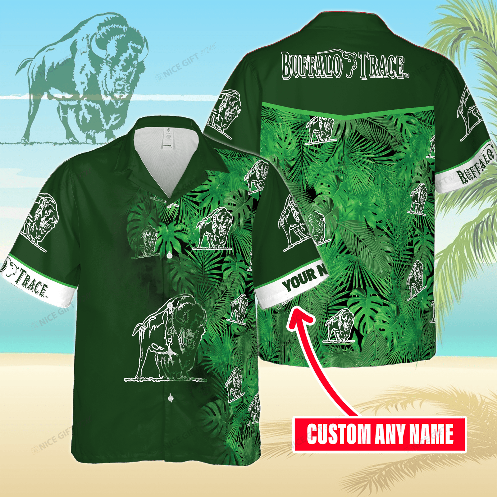 Buffalo Trace Custom Name Hawaiian Shirt For Men And Women HW0601