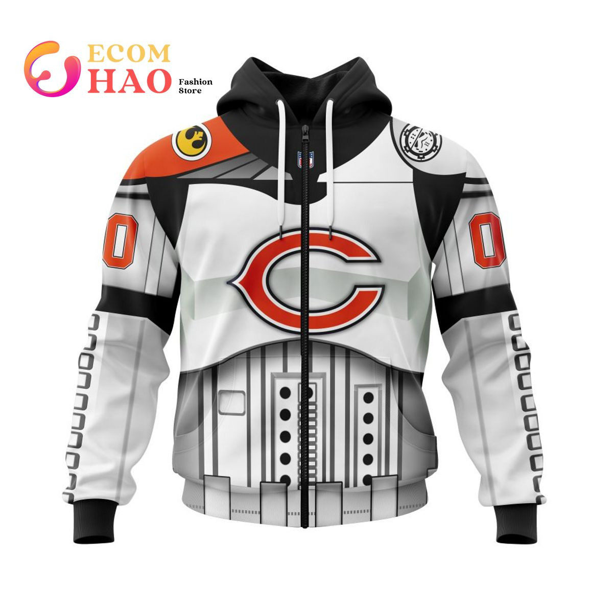 Chicago Bears Specialized Star Wars May The 4th Be With You 3D Hoodie, Zip Hoodie, Man - Women, Warm, Premium Quality HZ0501