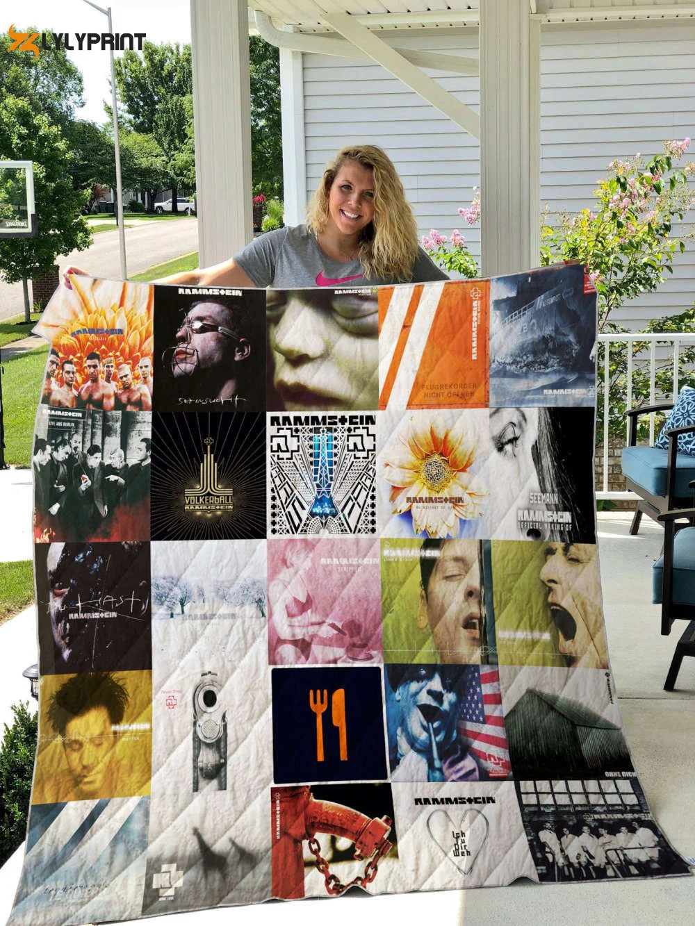 Rammstein 2 Quilt Blanket For Fans Home Decor Gift , Soft Quilt, King Size, All Season Cozy Quilt QB0901