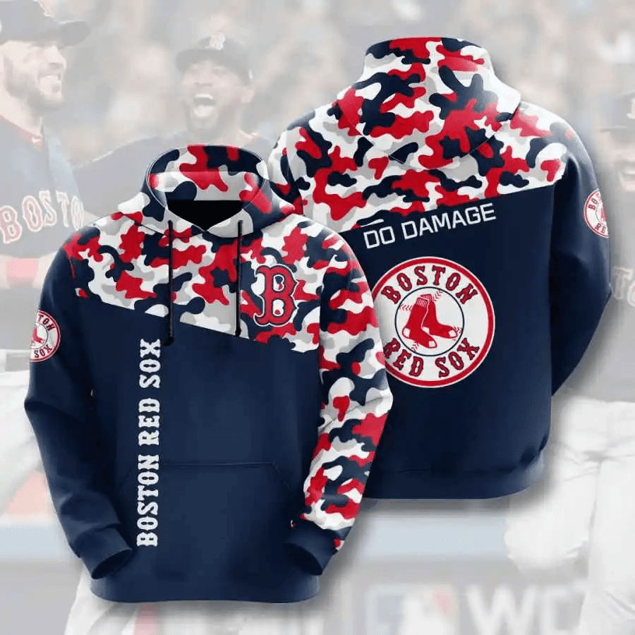 Boston Red Sox All Over Print Hoodie – USA Sports 3D AOP Shirt HZ0501