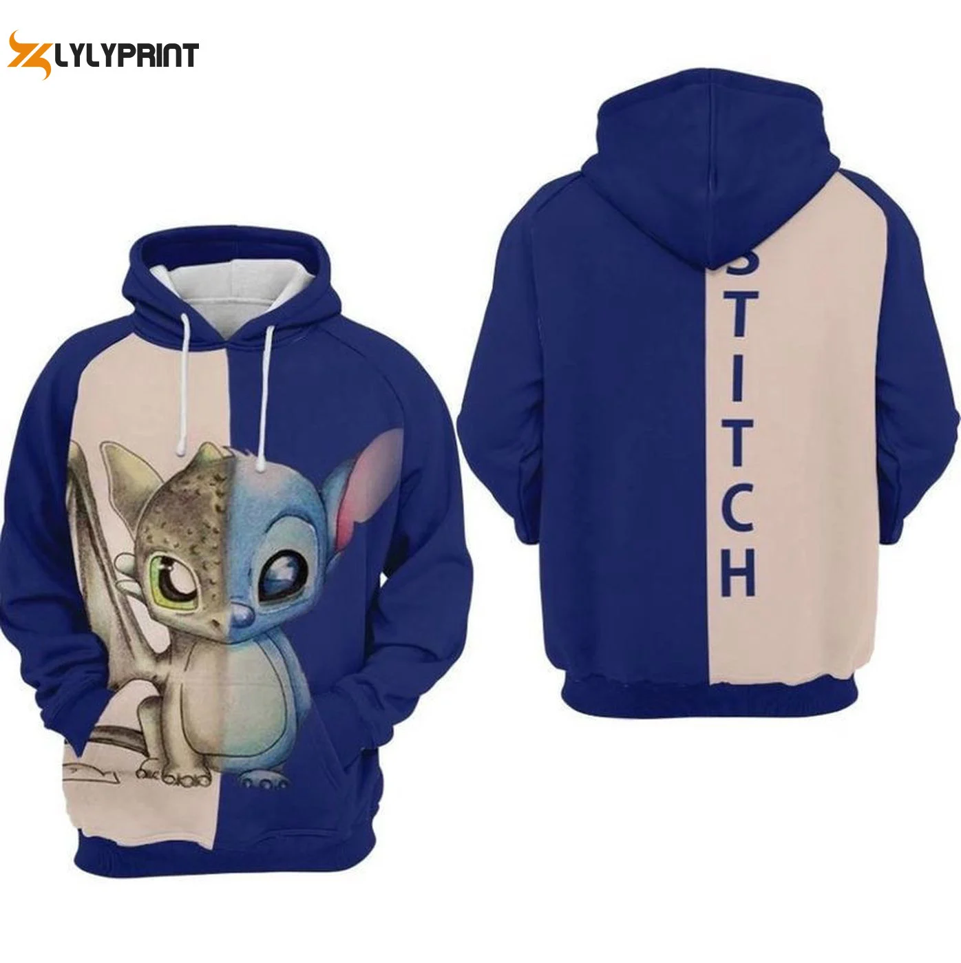Stylish Stitch Hoodie Trendy Combination for a Fashionable Look HZ0501