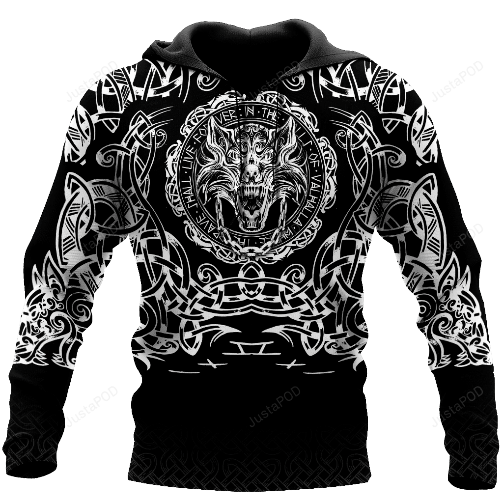 Vikings Wolf 3D All Over Printed Hoodie, Zip- Up Hoodie HZ0501