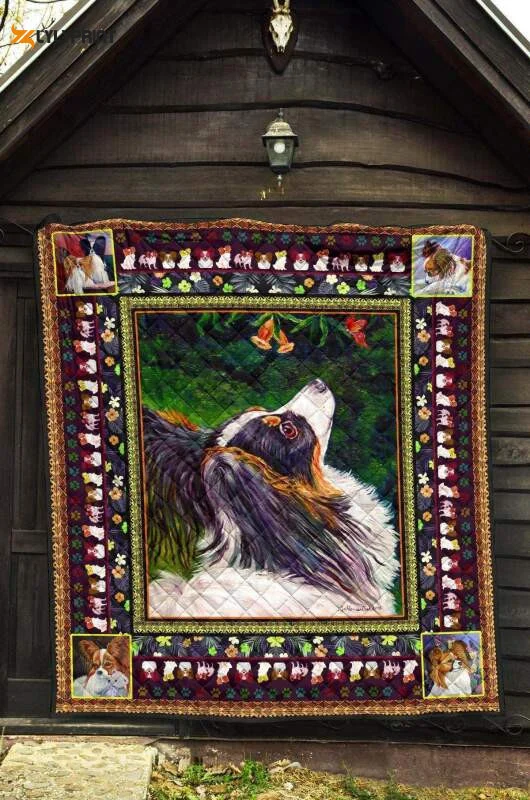 Papillion Its Nice To Have A Friend 3D Customized Quilt ,  Soft Quilt, King Size, All Season Cozy Quilt QB0901