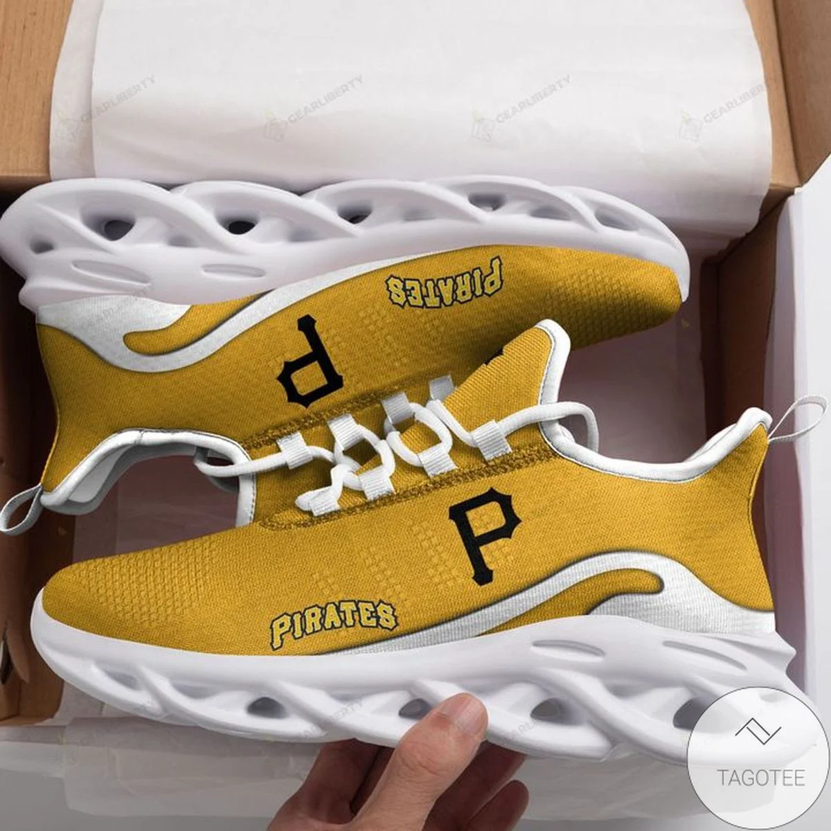 Custom MLB Pittsburgh Pirates Max Soul Shoes V1 Men Women MS0601