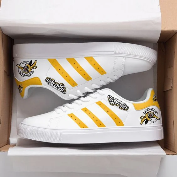 CFL Hamilton Tiger-Cats White Stan Smith Shoes V2 , Trendy Style Sneakers ST0801