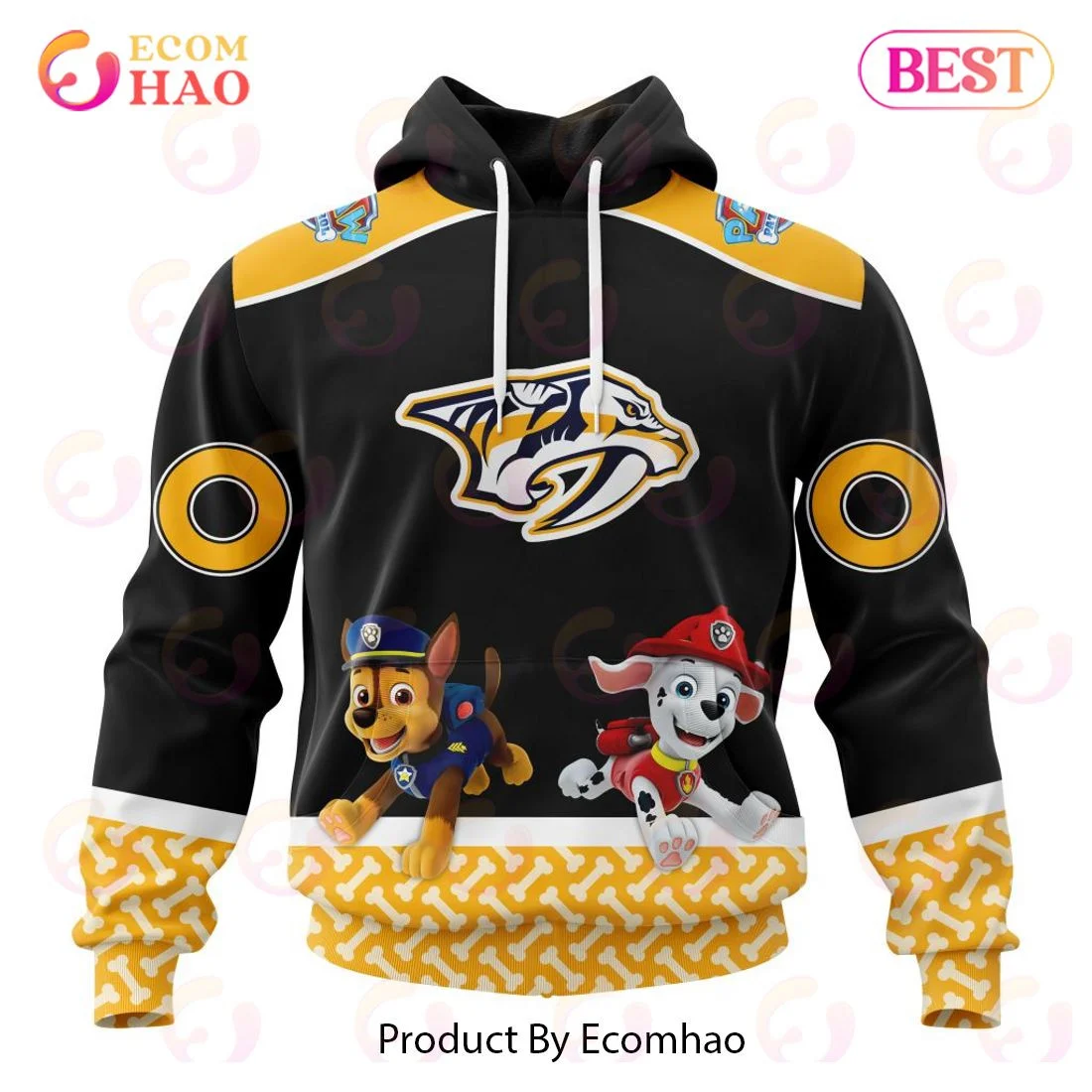 Nashville Predators Special Paw Patrol Design 3D Hoodie, Zip Hoodie, Man - Women, Warm, Premium Quality HZ0501