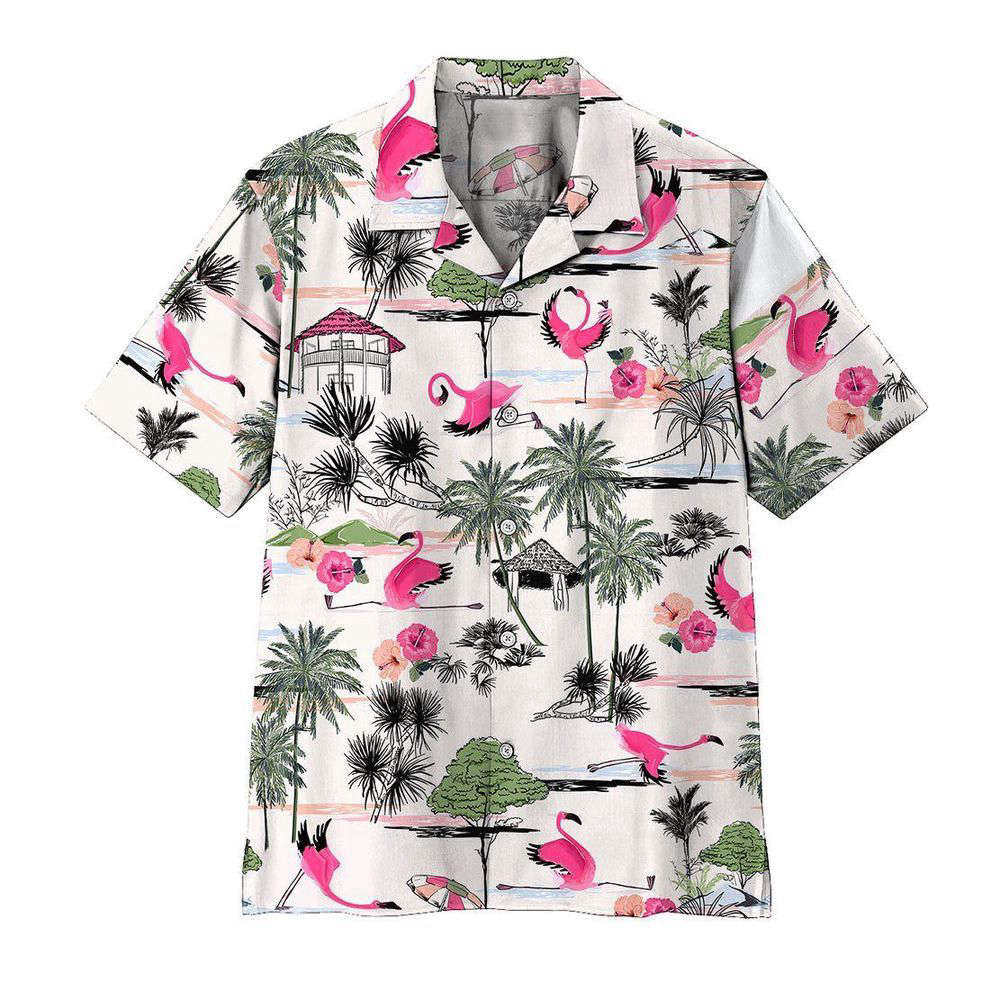 Flamingo Yoga Custom Hawaiian Shirt, Gift For Men And Women HW0601