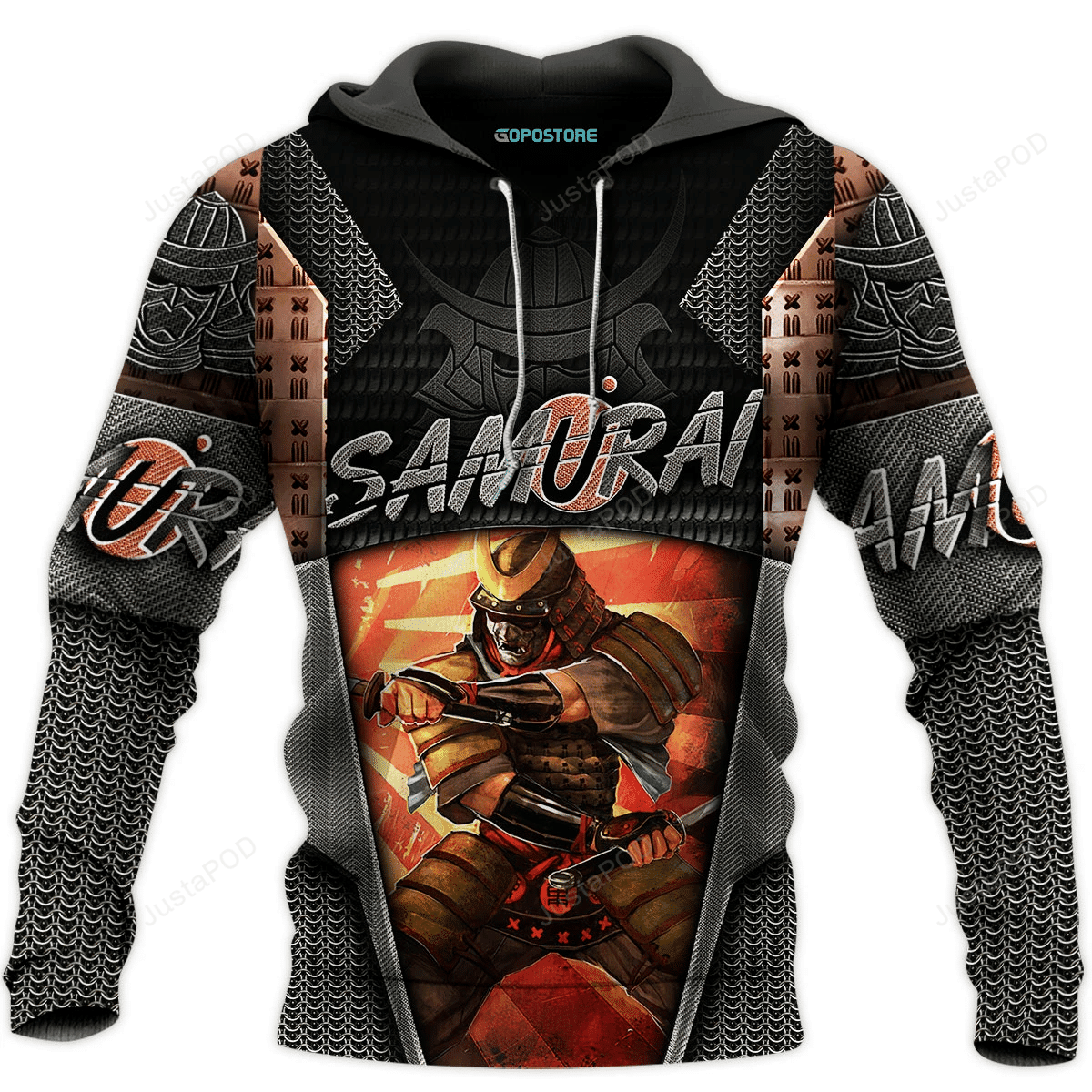 Warrior Samurai 3D All Over Print Hoodie, Zip-up Hoodie HZ0501