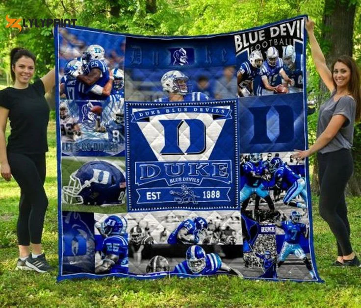 Duke Blue Devils Quilt Blanket For Fans Home Decor Gift , Soft Quilt, King Size, All Season Cozy Quilt QB0901