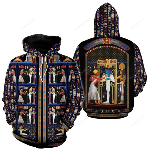 Osiris Ancient Egypt 3D All Over Print Hoodie, Zip-up Hoodie HZ0501