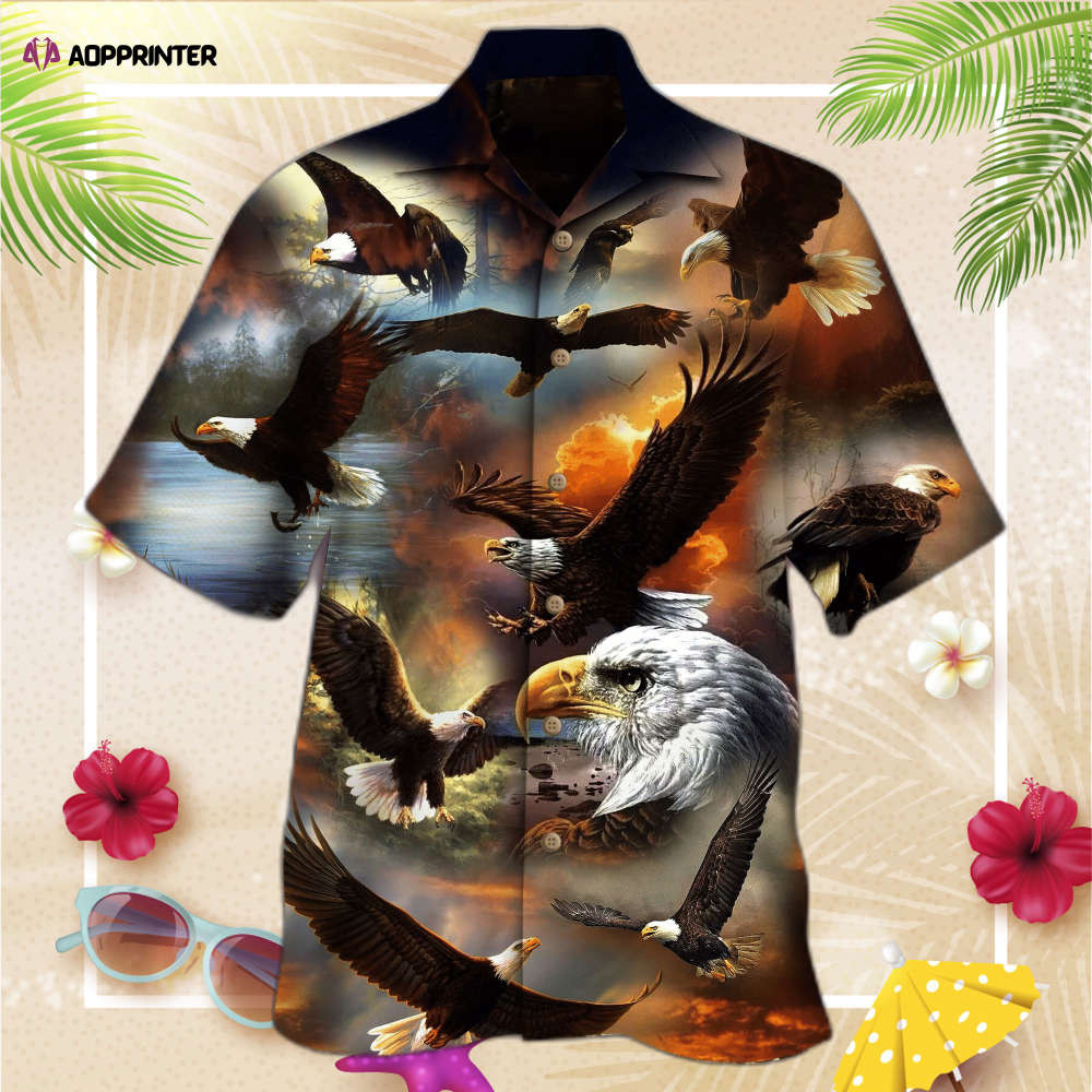 The Eagle Soars Hawaiian Shirt, Gift For Men Women HW0601