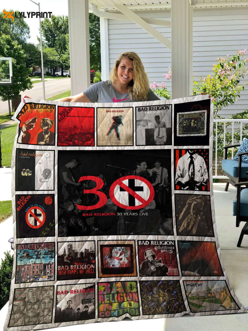 Bad Religion Quilt Blanket For Fans Home Decor Gift , Soft Quilt, King Size, All Season Cozy Quilt QB0901