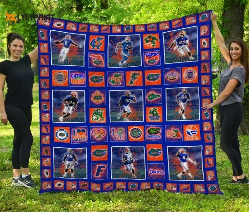 Ncaa Florida Gators 3D Customized Personalized 3D Customized Quilt Blanket ,  Soft Quilt, King Size, All Season Cozy Quilt QB0901