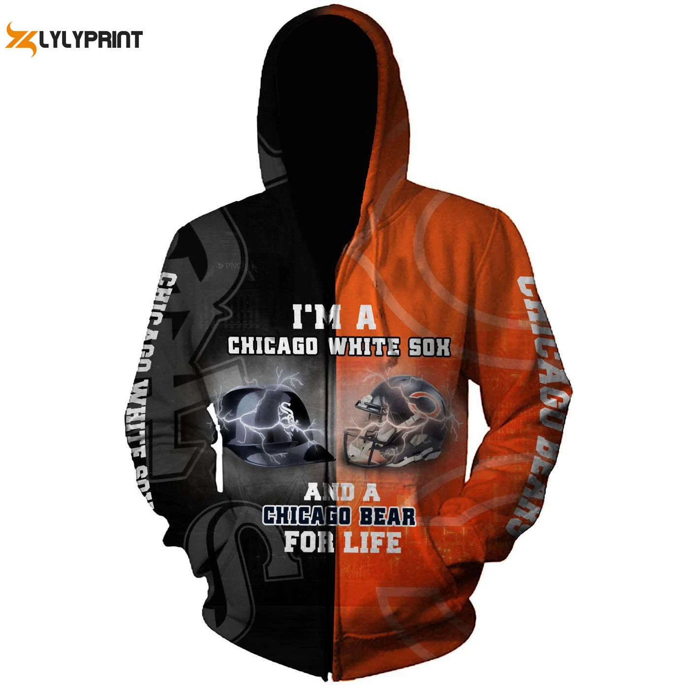 Chicago White Sox Hoodie Embrace Chicago Bears Fandom for Life HZ0501