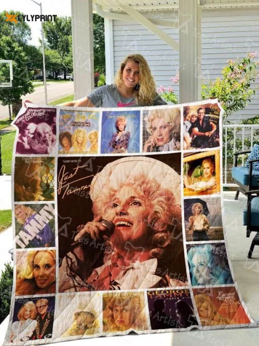 Tammy Wynette 2 Quilt Blanket For Fans Home Decor Gift ,  Soft Quilt, King Size, All Season Cozy Quilt QB0901