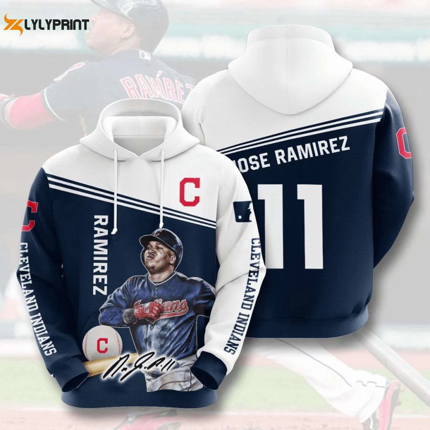 Cleveland Indians Jose Ramirez Hoodie – Stylish AOP Shirt for Fans HZ0501