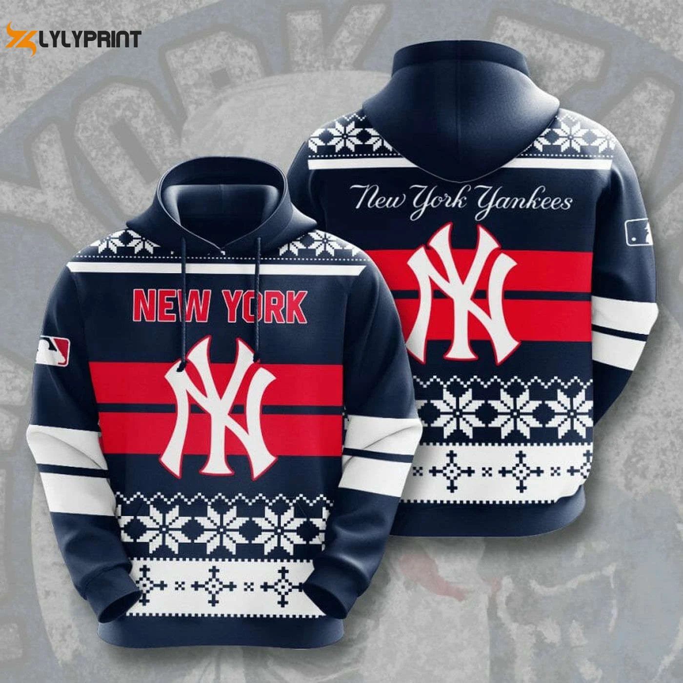 Show Your Team Spirit with New York Yankees Christmas Hoodie - Limited Edition HZ0501