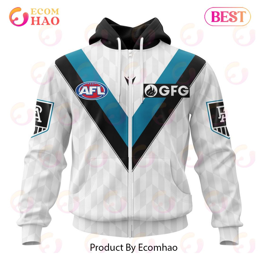 AFL Port Adelaide Football Club Clash Kits 2023 3D Hoodie, Zip Hoodie, Man - Women, Warm, Premium Quality HZ0501