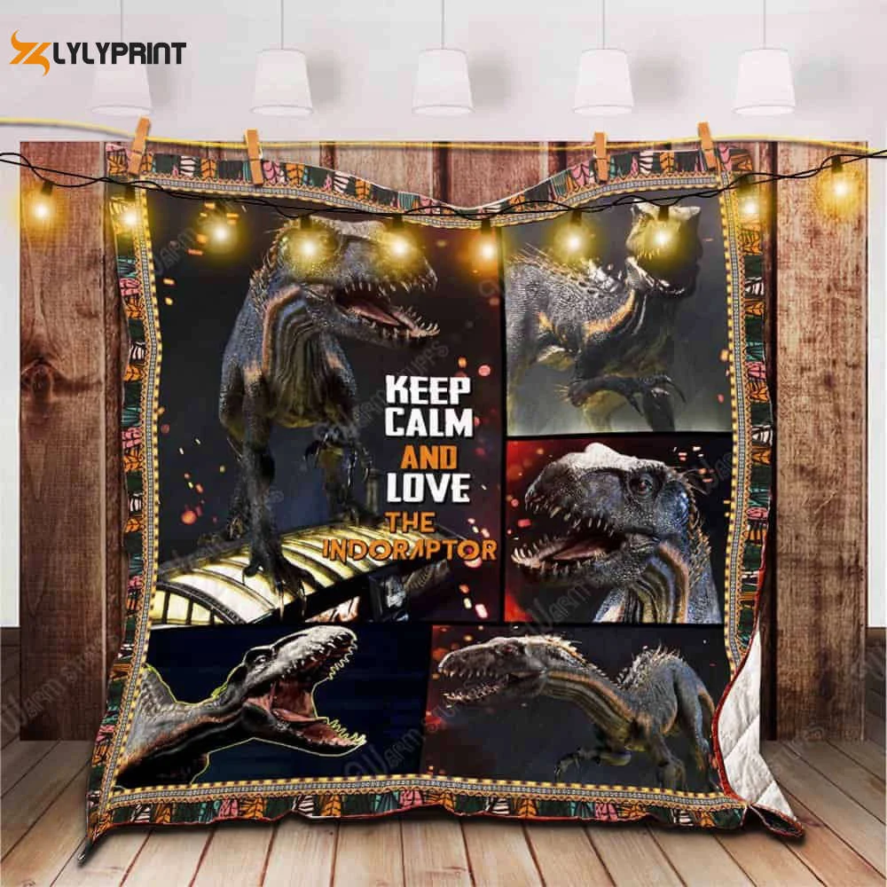 Dinosaur Indoraptor 3D Customized Quilt Blanket For Fans Home Decor Gift ,  Soft Quilt, King Size, All Season Cozy Quilt QB0901