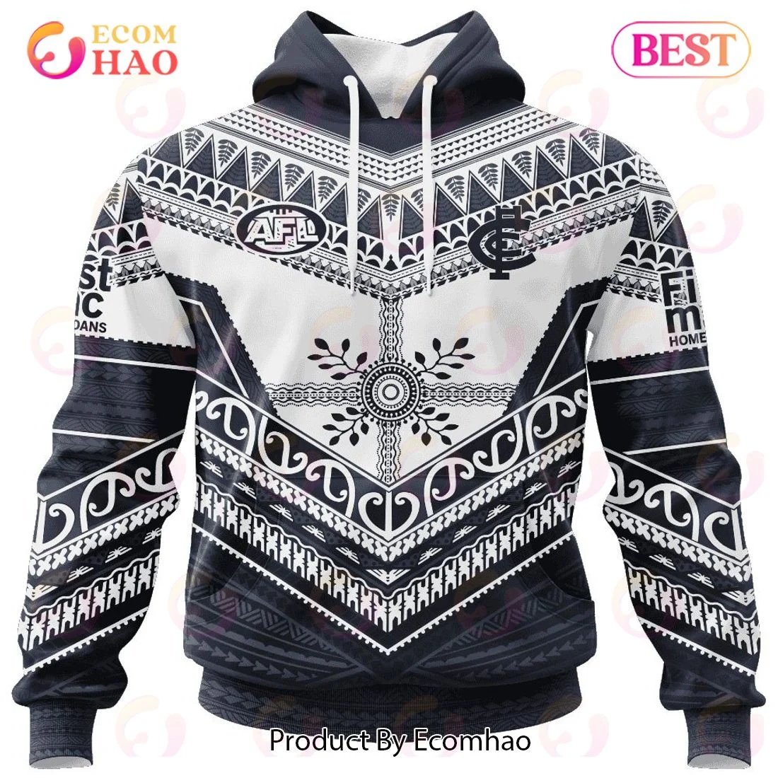 AFL Carlton Football Club Special Pasifika Design 3D Hoodie, Zip Hoodie, Man - Women, Warm, Premium Quality HZ0501