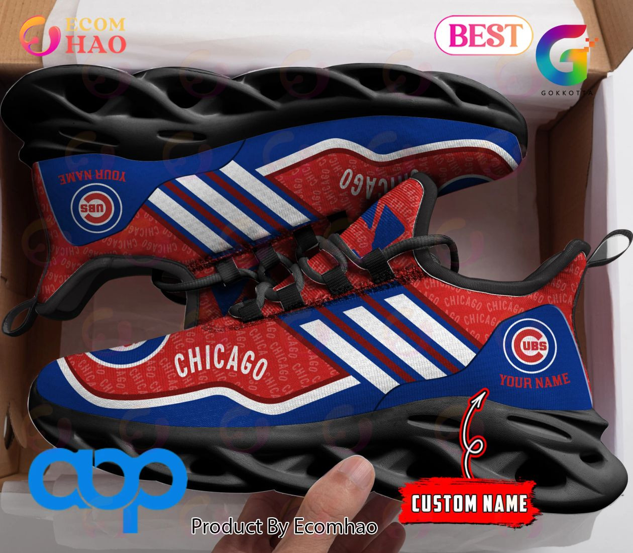 MLB Chicago Cubs New Clunky Max Soul Sneaker, Shoes  Unisex sneakers MS0601