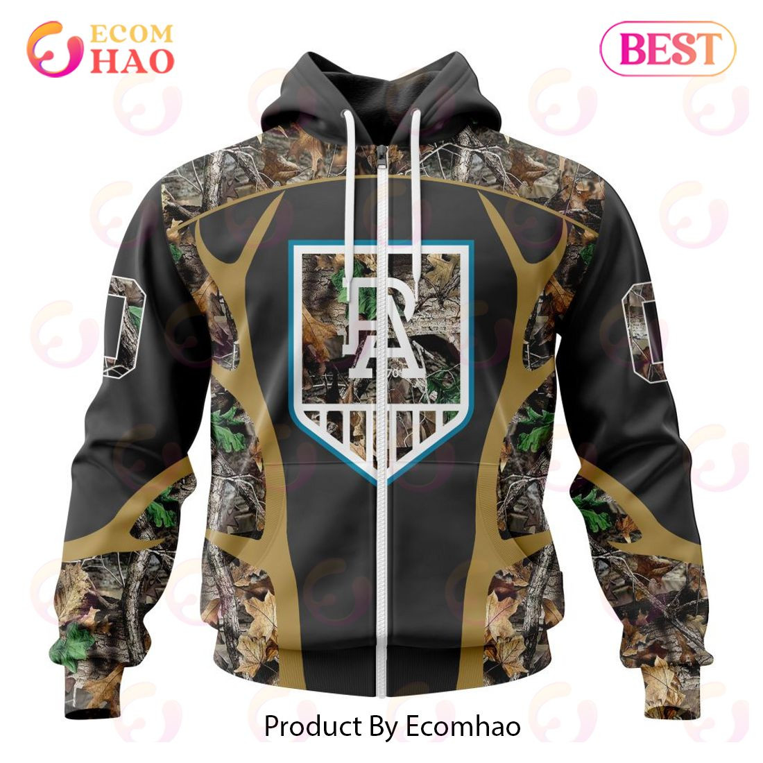 AFL Port Adelaide Football Club Special Camo Hunting Design 3D Hoodie, Zip Hoodie, Man - Women, Warm, Premium Quality HZ0501