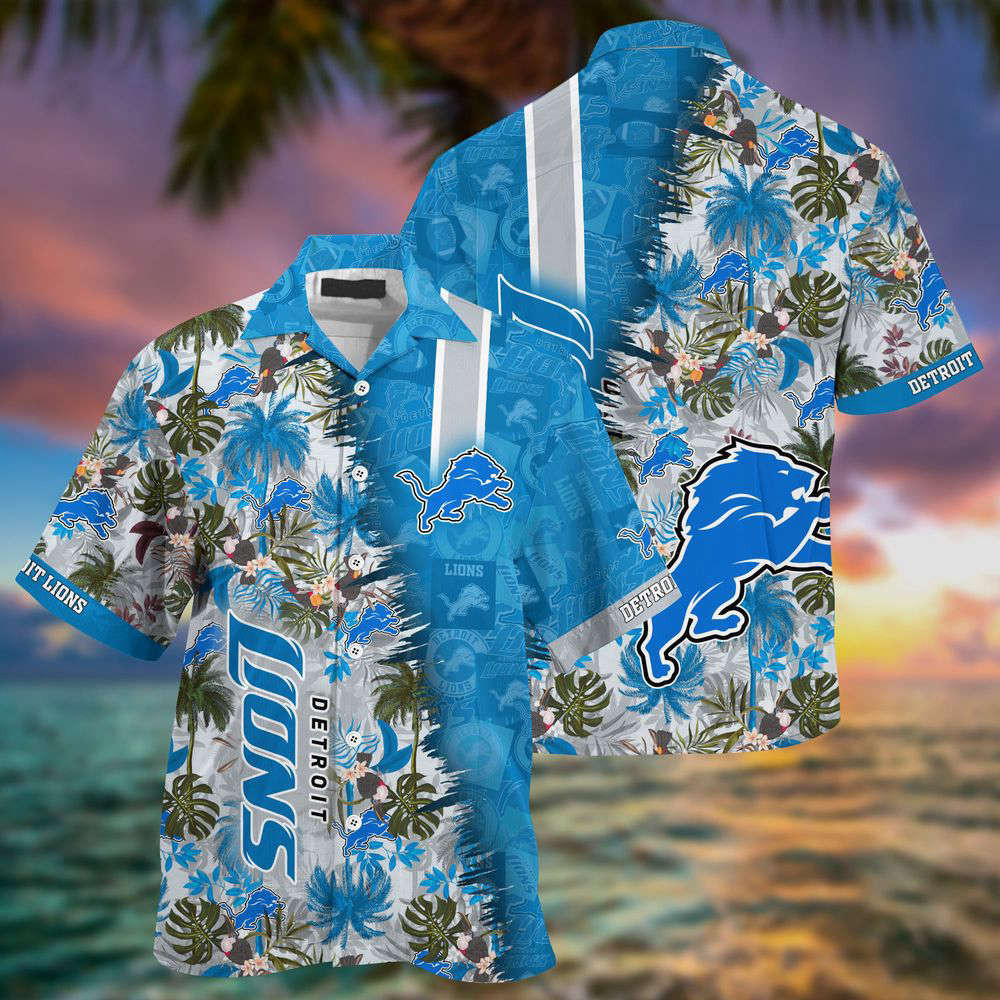 Detroit Lions NFL-Summer Hawaii Shirt And Shorts For Your Loved Ones HW0601
