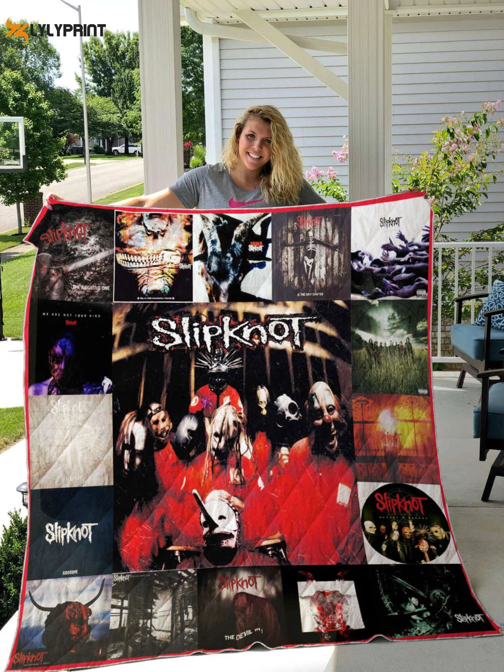 Slipknot Quilt For Fans Home Decor Gift , Soft Quilt, King Size, All Season Cozy Quilt QB0901