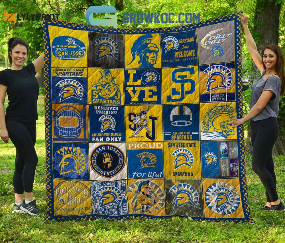 San Jos� State Spartans 1 Quilt Blanket For Fans Home Decor Gift , Soft Quilt, King Size, All Season Cozy Quilt QB0901