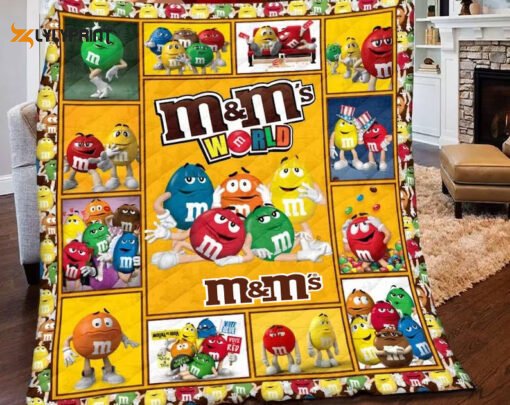 M&M Quilt Blanket For Fans Home Decor Gift ,  Soft Quilt, King Size, All Season Cozy Quilt QB0901