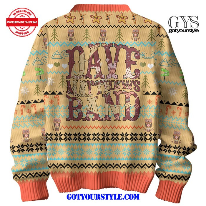 Dave Matthews Band Christmas Sweater , Cozy Soft Unisex Pullover SW0601