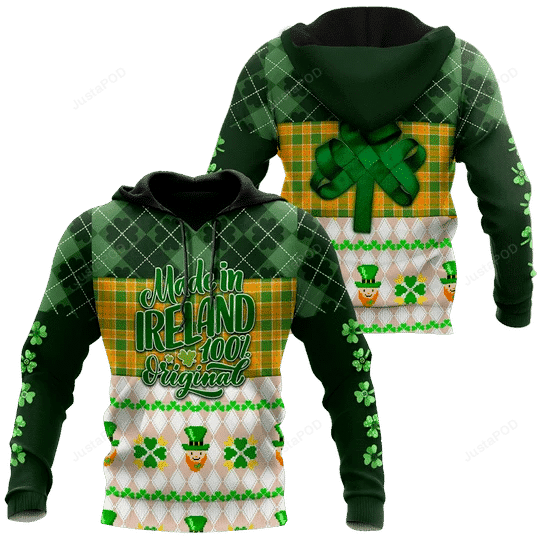 Irish St Patrick Day Green 3D All Over Printed Hoodie, Zip- Up Hoodie HZ0501