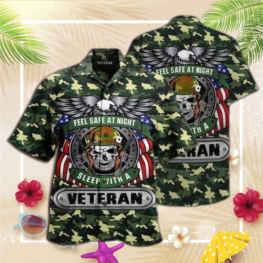 Hawaiian Aloha Shirts Sleep With A Veteran, Gift For Men And Women HW0601