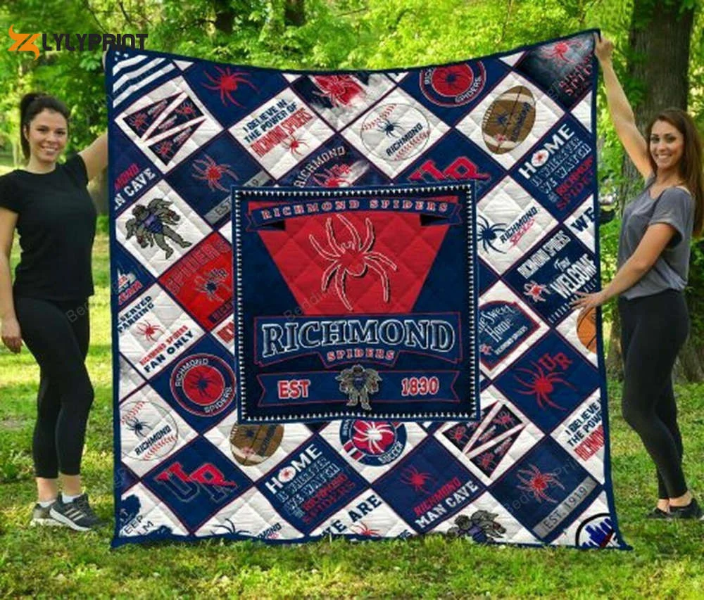 Richmond Spiders 1 Quilt Blanket For Fans Home Decor Gift , Soft Quilt, King Size, All Season Cozy Quilt QB0901