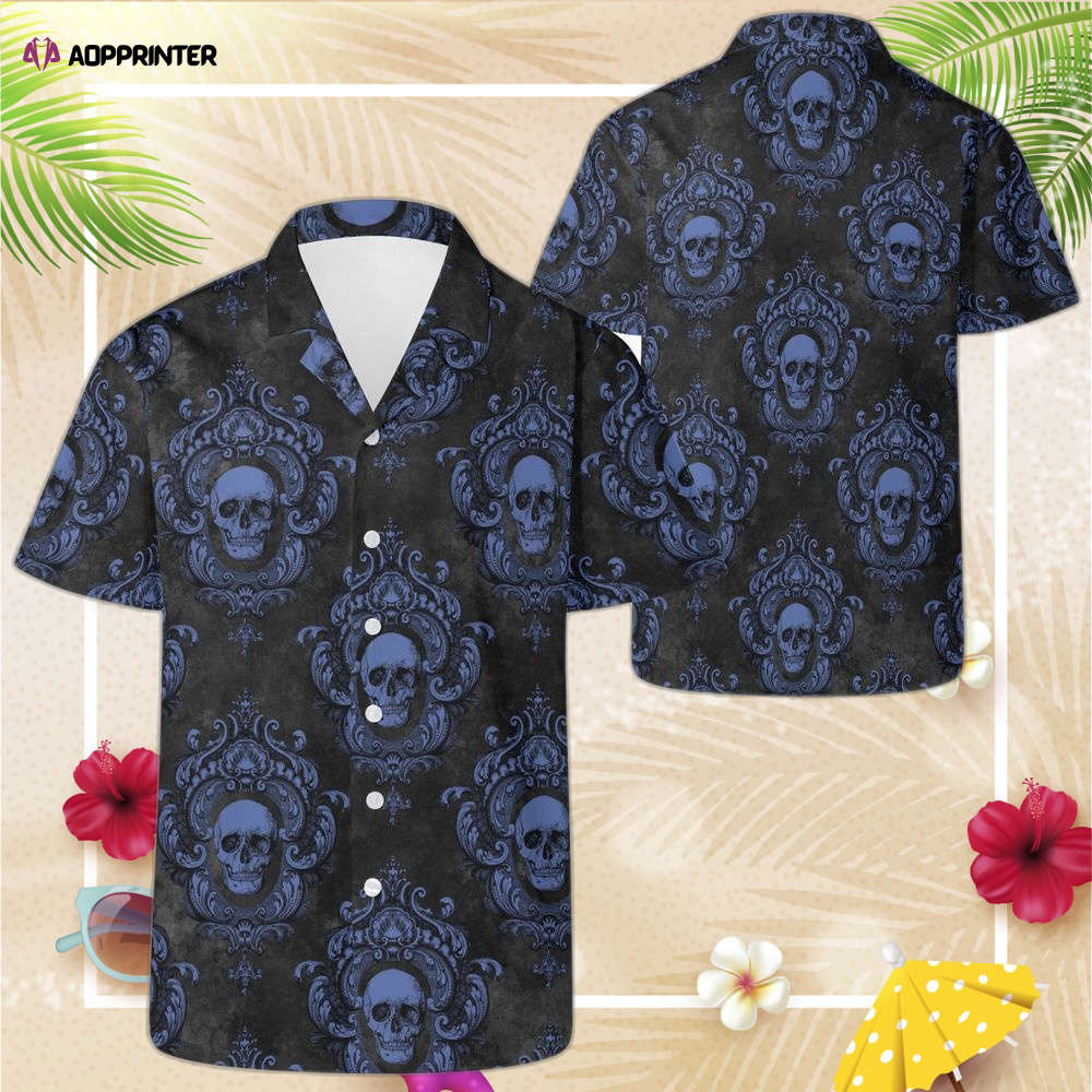 Gothic Skull Hawaiian Shirt, Gift For Men Women Horror Aloha Shirt HW0601