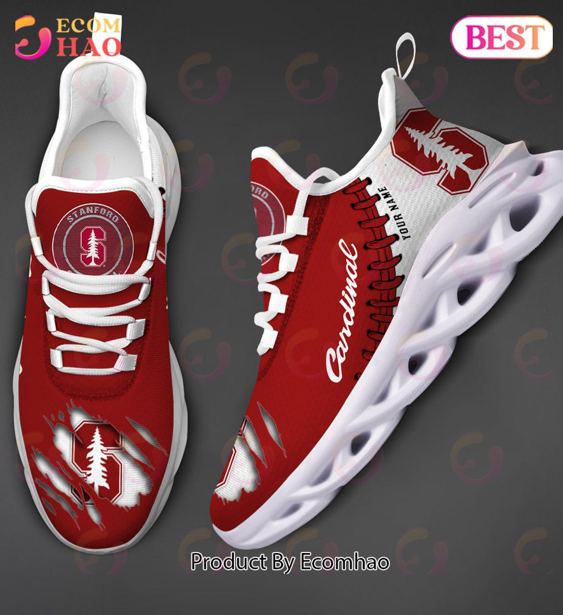 Stanford Cardinal Max Soul Shoes Custom Name - 5Q51  Unisex sneakers MS0601