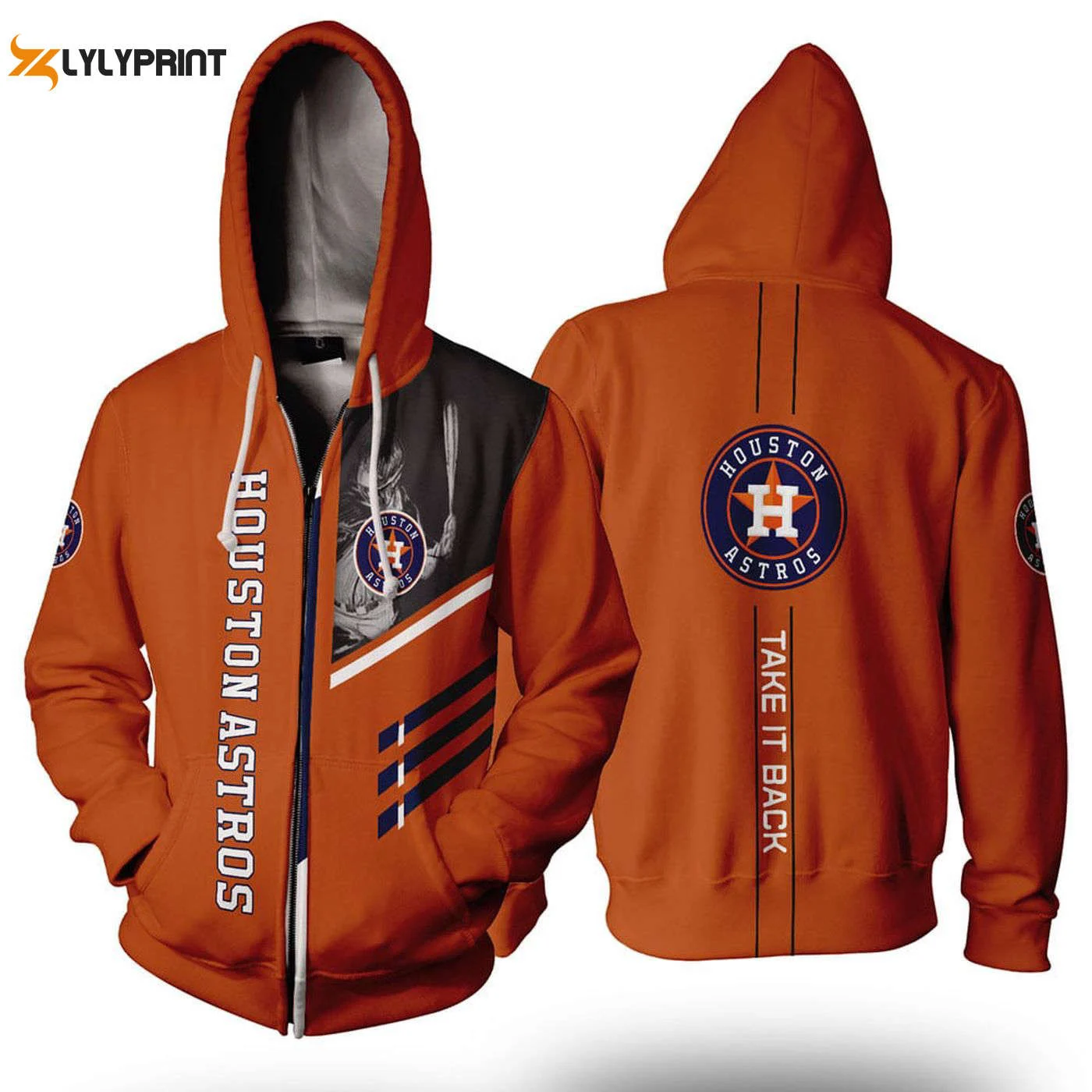 Houston Astros Orange Take it Back Hoodie – Stylish AOP Shirt HZ0501