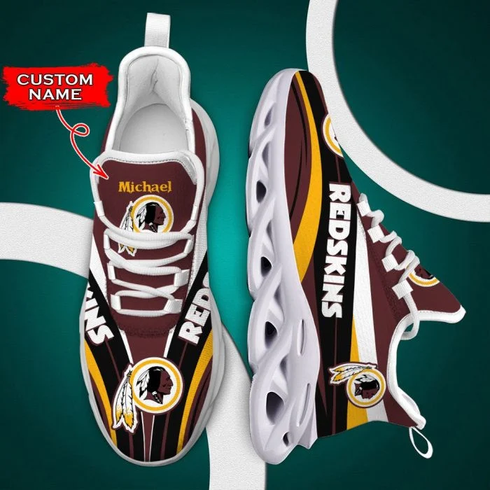 NFL Washington Redskins Custom Name Special Style Max Soul Shoes Men and Women MS0601