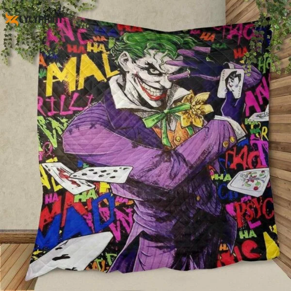 Joker Multi-colored Cards Christmas Gifts Lover Quilt Blanket,joker Quilt Blanket 1056 , Soft Quilt, King Size, All Season Cozy Quilt QB0901
