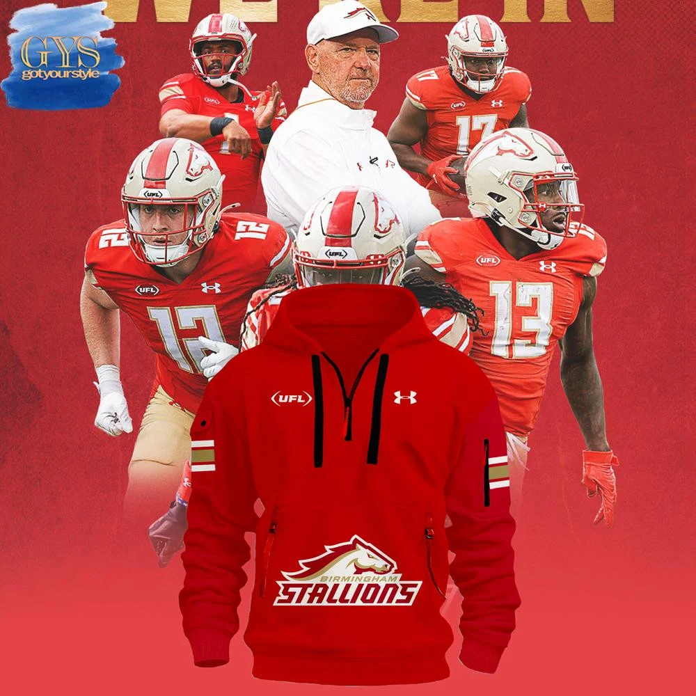 Birmingham Stallions Limited Edition Quarter Zip Hoodie QTZ0601