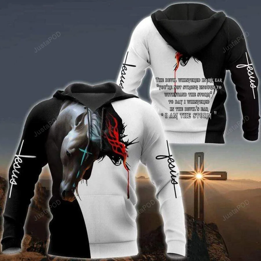 Magic Horse Jesus 3D All Print Hoodie, Zip- Up Hoodie HZ0501
