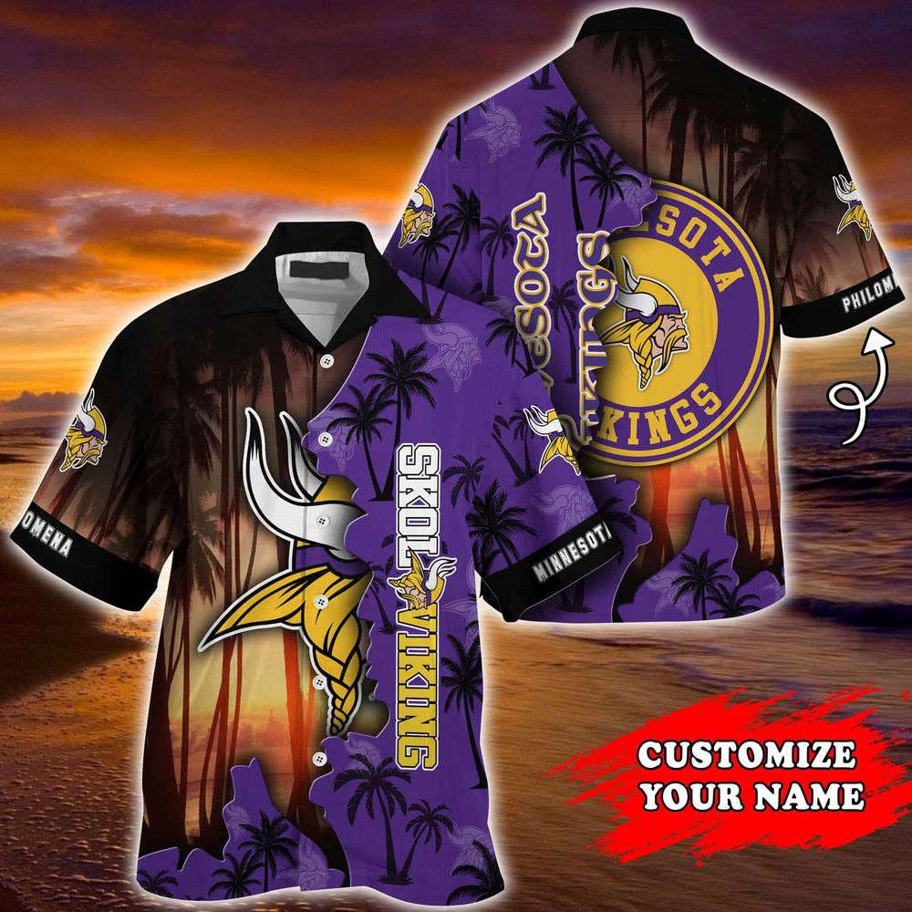Minnesota Vikings NFL-Customized Summer Hawaii Shirt For Sports Enthusiasts HW0601