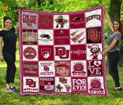 Denver Pioneers Quilt For Fans Home Decor Gift , Soft Quilt, King Size, All Season Cozy Quilt QB0901
