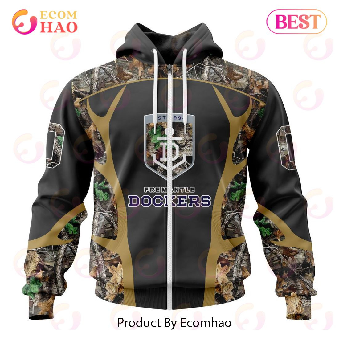 AFL Fremantle Dockers Special Camo Hunting Design 3D Hoodie, Zip Hoodie, Man - Women, Warm, Premium Quality HZ0501