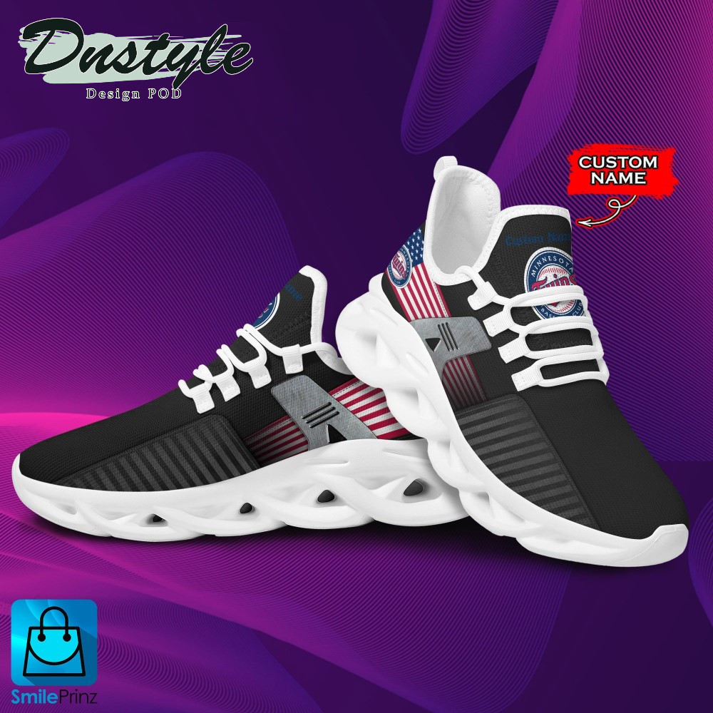 MLB Minnesota Twins Custom Name Max Soul Shoes V3 Unisex Women Men MS0601
