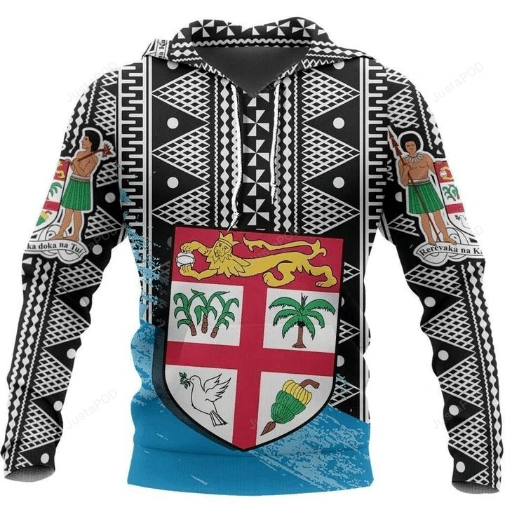 Fiji Tapa Cool 3D All Over Printed Hoodie, Zip- Up Hoodie HZ0501