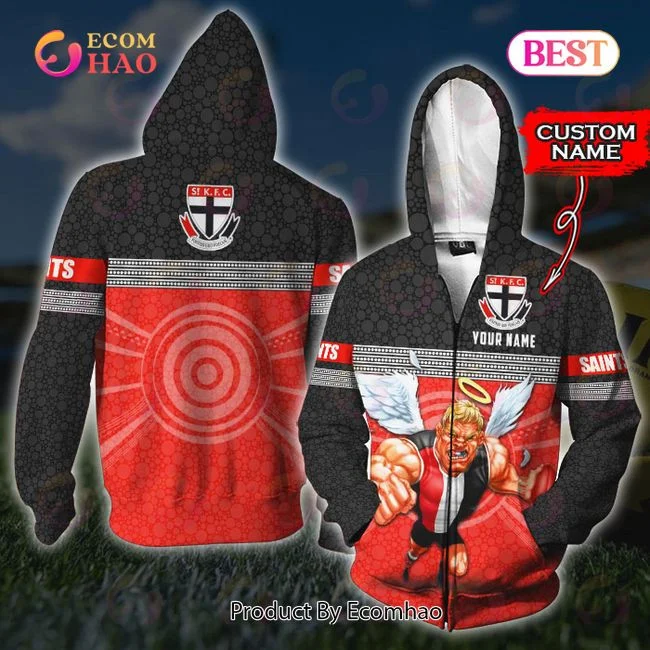 AFL St Kilda Saints Custom Name 3D Shirt, Zip Hoodie, Man – Women, Warm, Premium Quality HZ0501
